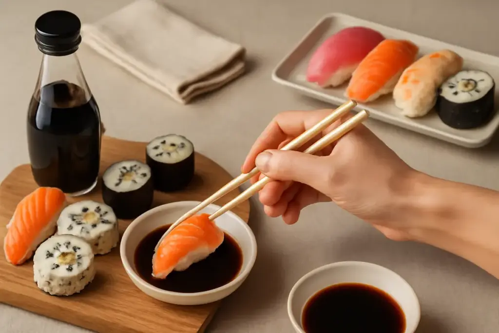 Salsa di soia per sushi: come riconoscere la qualità e usarla senza coprire i sapori