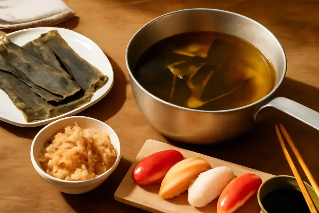 Dashi per sushi: la preparazione base che dona profondità a salse e condimenti
