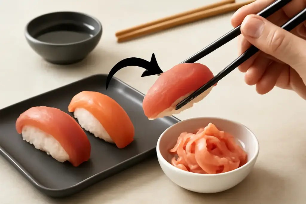 Perché si serve il ginger con il sushi? Non è solo questione di sapore