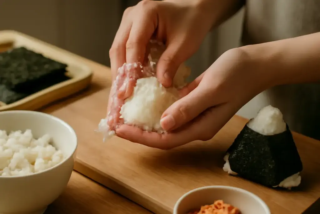 Come si prepara l’onigiri giapponese: il trucco per mantenere la forma perfetta