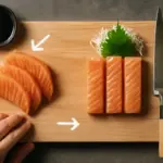 Sashimi: taglio diagonale o dritto? La scelta che modifica completamente l’esperienza di gusto