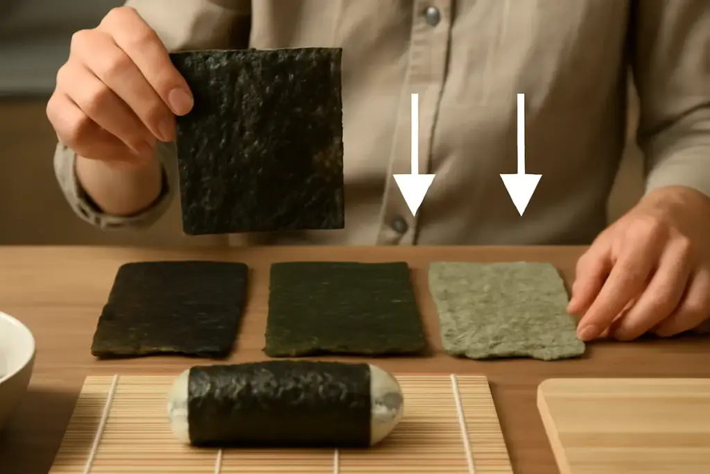 Come scegliere l’alga migliore per uramaki? Le differenze che cambiano la resa finale