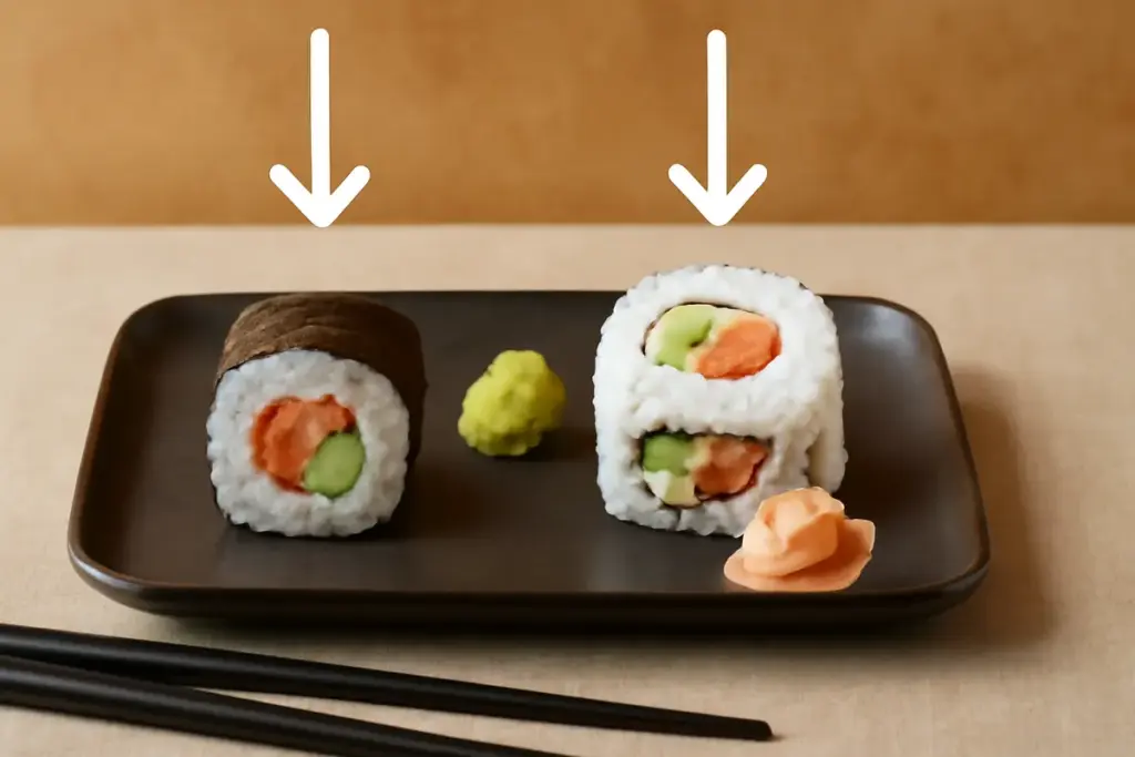 Differenza tra maki e uramaki: dettagli visivi per non confondersi mai più