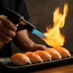 La tecnica del fiammeggiare il sushi: come ottenere aromi tostati senza cuocere il pesce