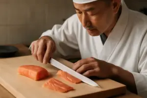 Come ottenere tagli di pesce sottilissimi? Il coltello giusto e la tecnica tradizionale giapponese