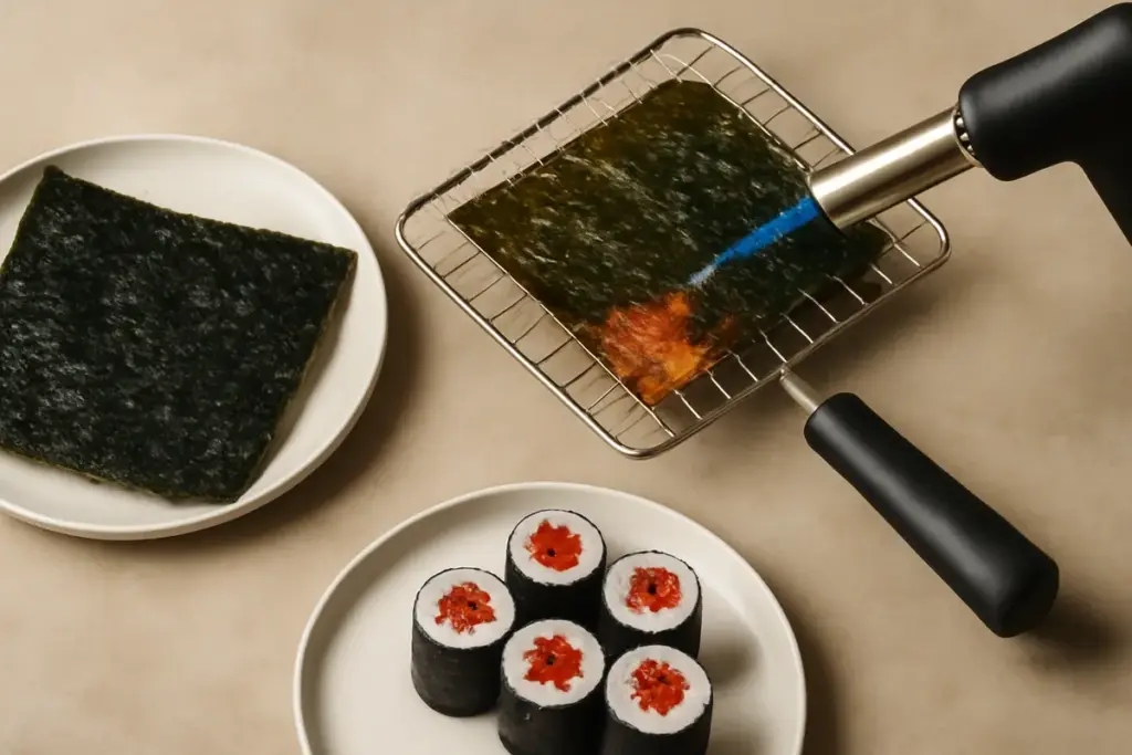 Alga nori: perché una buona tostatura cambia completamente il gusto del tuo sushi