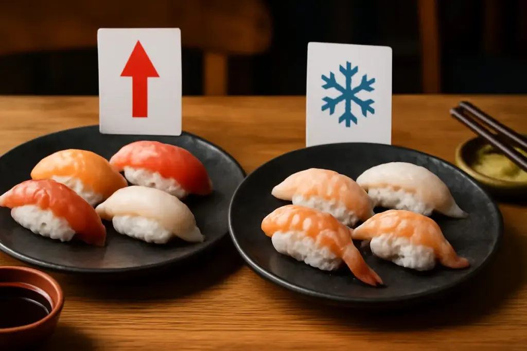 Nigiri serviti caldi o freddi? Il motivo per cui la temperatura cambia l’esperienza al ristorante